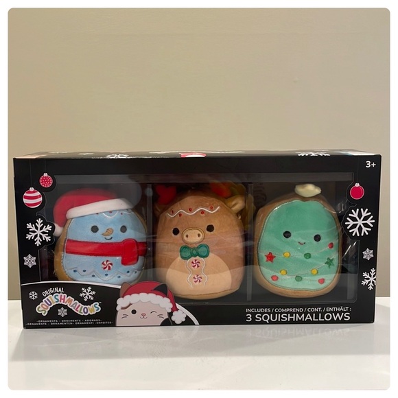 ⚡️New 4” Select Series Squishmallow Christmas Cookie Ornament Set - 3 pk - Picture 4 of 9